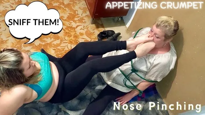 Natalie's Nose Pinching Foot Gagging