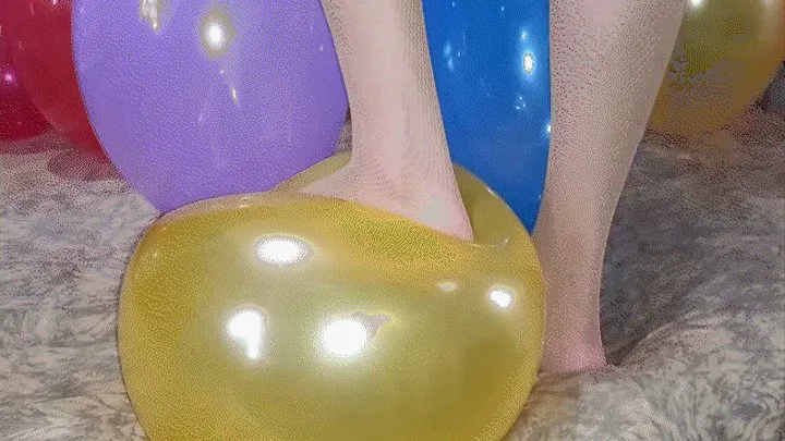 Balloons are exploding under my feet