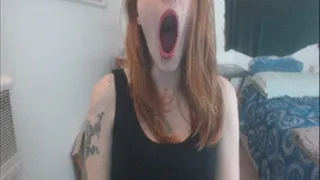 Goddess Ava yawns at you