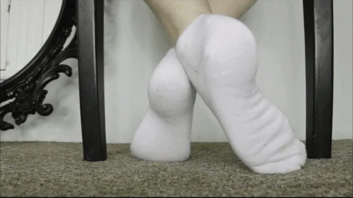M - 2x sexy white socks clips