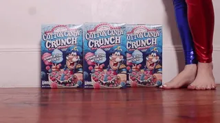 M - Crunchy food gets destroyed