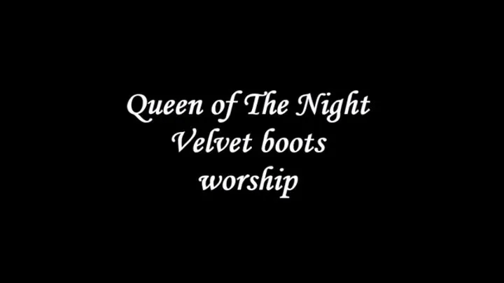 Velvet Boots Worship - kneel and serve puppet