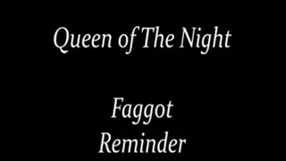 Faggot Reminder Video