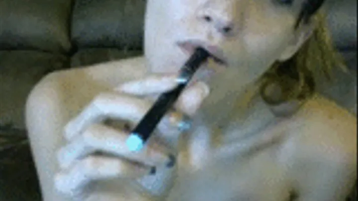 ecig smoking closeup