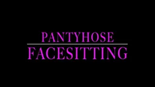 Face sitting in pantyhose