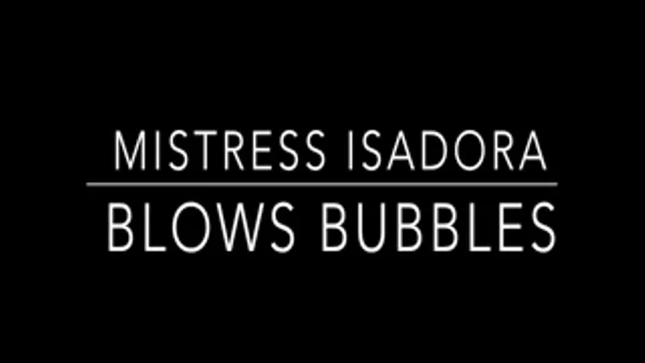 Blowing Bubbles