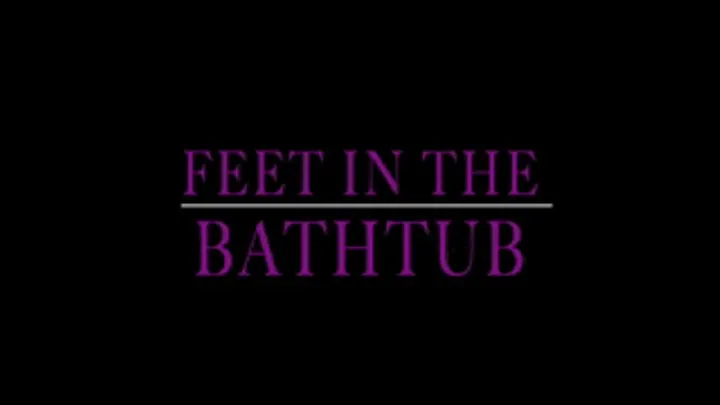 Foot Worship in the bath