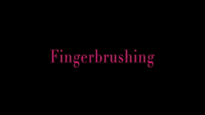 Finger brushing, teeth, mouth