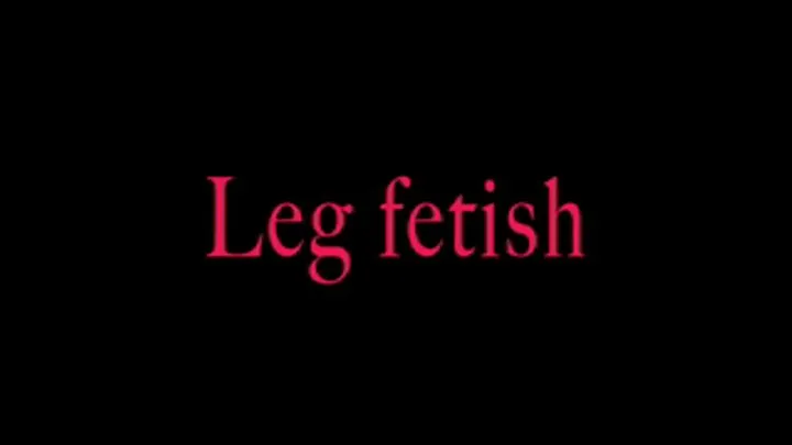 Leg crossing in pantyhose, dangling