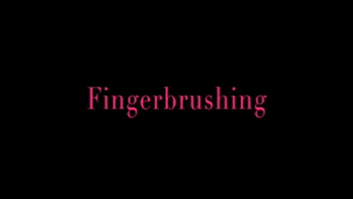 Finger brushing, teeth, mouth