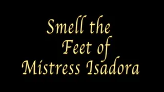 Worship Mistress Isadora's dirty feet