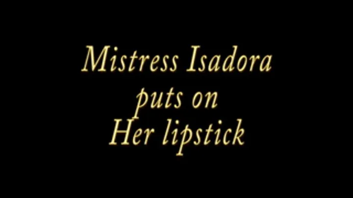 Lipstick and spit