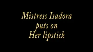 Lipstick and spit