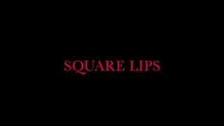 Square lips, mouth and teeth