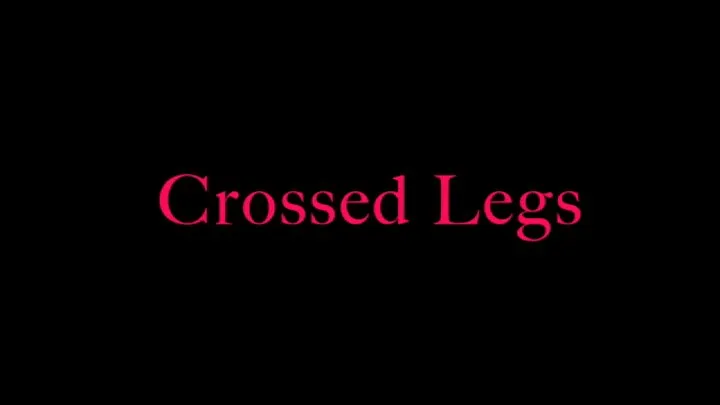 Crossed legs in pantyhose