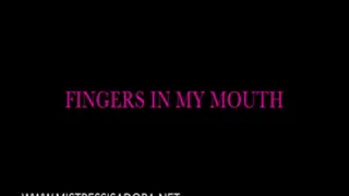 Fingers in mouth