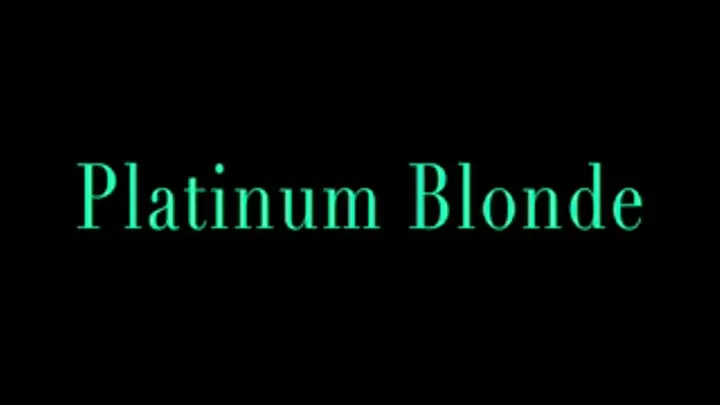Platinum bleach blonde Mistress Isadora