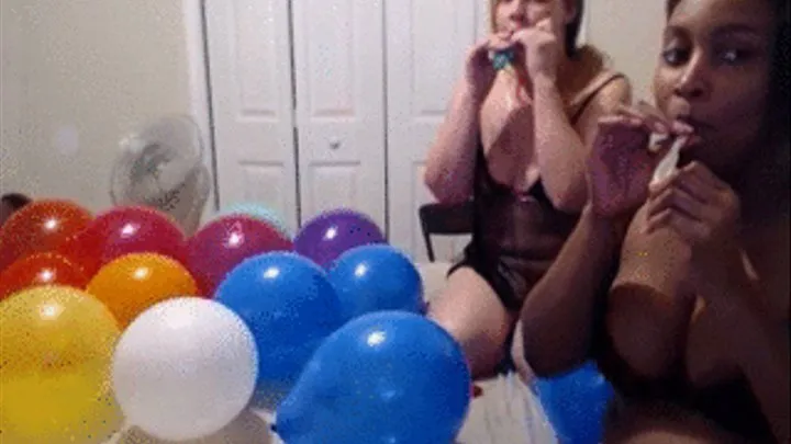 Interracial Balloon Fun