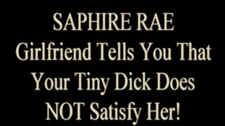 Saphire Rae Wants You To Jerk Your Tiny Dick!