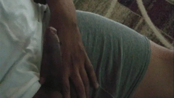 Hot latino guy jerking his cock