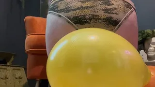 Compilation of popping balloons with my ass