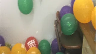 balloon office party custom