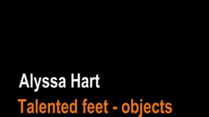 Alyssa Hart Foot Fetish picking up objects