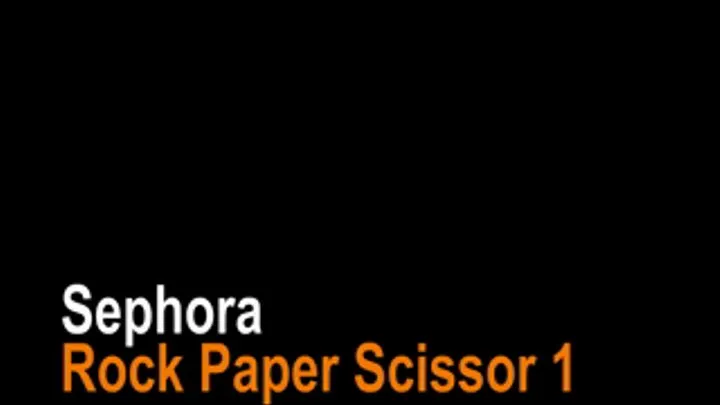 sephora plays rock paper scissor game