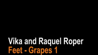 Vika and Raquel Roper foot fetish - feed each other grapes with feet