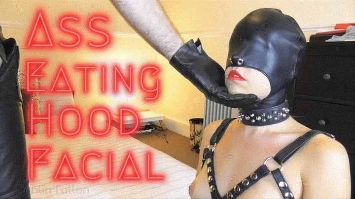 Ass Eating and Blowjob in Leather Hood with Facial