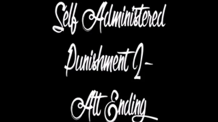 Self Administered Punishment 2 : Tit Alt. Ending