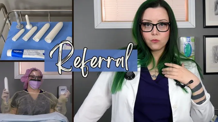 Dr Leela Lapin Assists Your Mistress w Your Anal Training in "Referral"