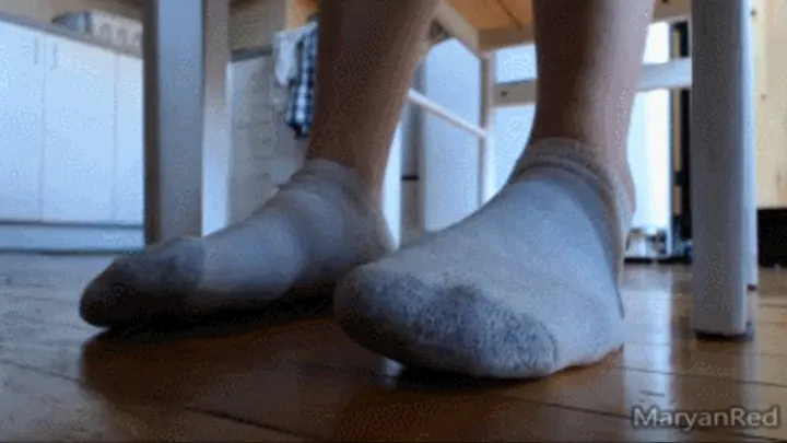 Socks under table