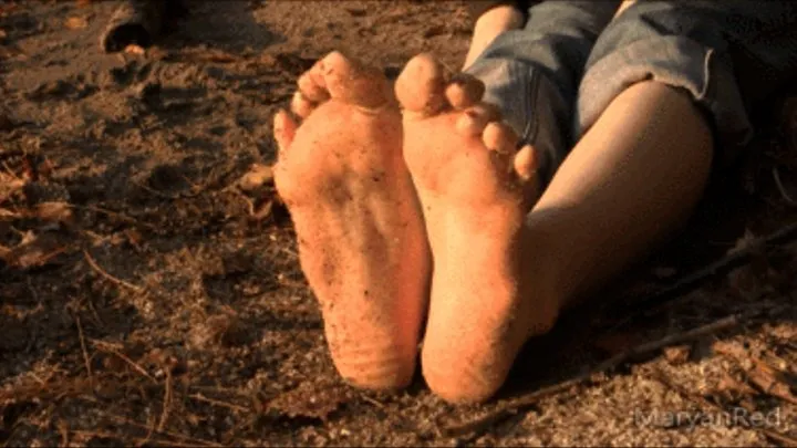 Feet in the sand