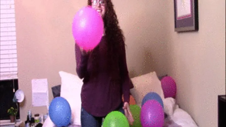 Sadie Starr Pops a Bunch of Balloons!