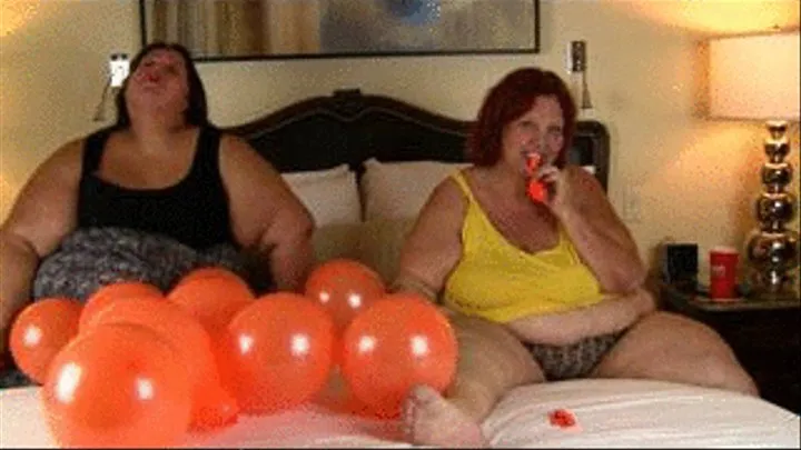 Ssbbw balloon pop