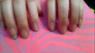 Painting my natural nails