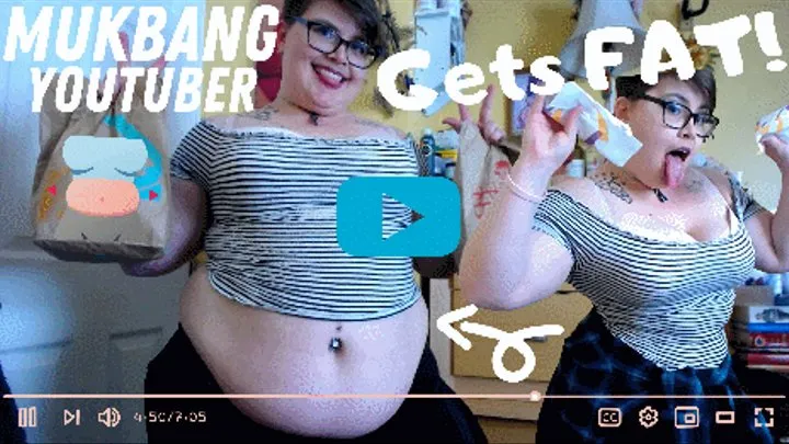 Mukbang Youtuber Gets FAT and Weighs In!