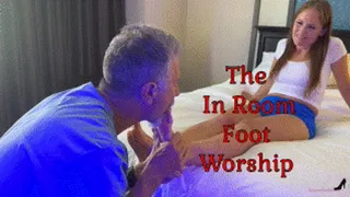 In Room Foot Worship - Rachel Adams And Antickl Foot Massage with Oiled Feet, Wrinkled Soles, Toe Licking, Sole Licking, Toe Sucking, Oily Foot Play