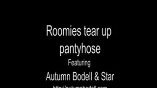 Roomies Tear up Pantyhose