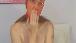 Red Pantyhose Face Big Lips That Need Your Cum