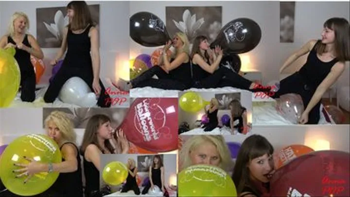 White Bed Balloon Fun
