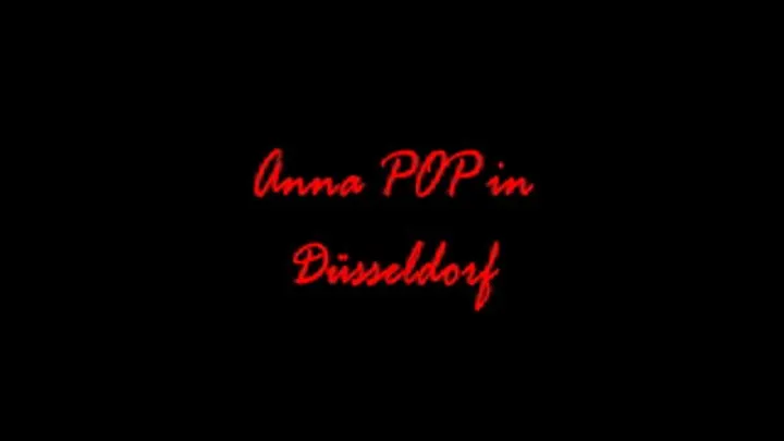 Compilation Anna Pop in Duesseldorf THREE Balloons blow to pop