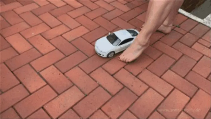 Sneaker-Girl Manuelakapri - Crushing Big Toy-Car with Her Strong Feet