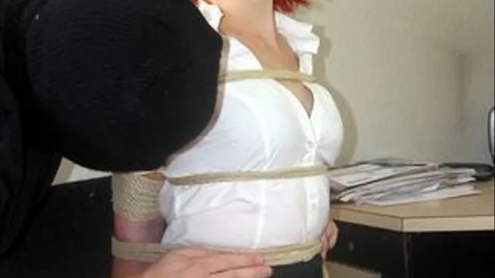 RED HEAD SECRETARY BOUND AND RAVISHED