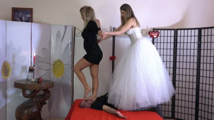 GABRIELLA And REBECCA - Wedding Night - EXTREME Trampling Fun