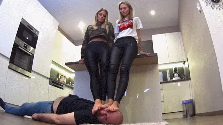 CECILIA And GEORGINA - Blond Bond - INHUMAN Foot Domination And Trampling (MOSTLY POV)