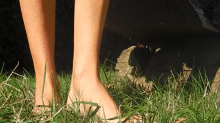 Feet and grass