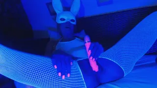 Blacklight bunny fuck