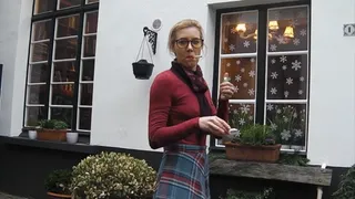 Reader smoke by the window